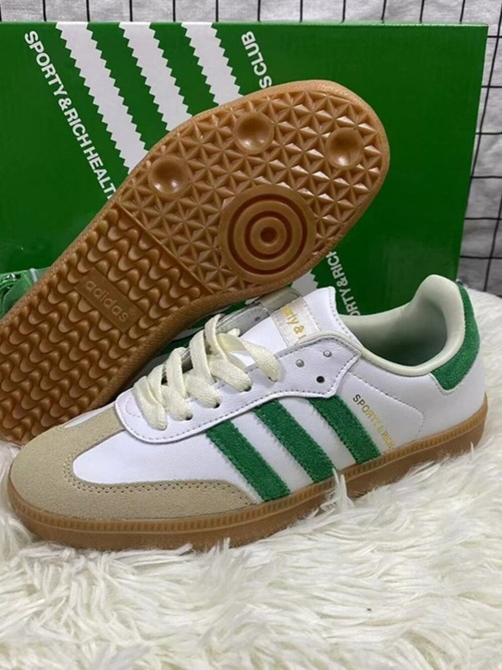 New Adidas Sporty & Rich Sneaker White Green shoes